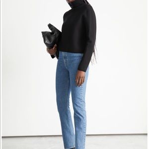 & Other Stories Favourite Cut Jeans Midblue Size 26